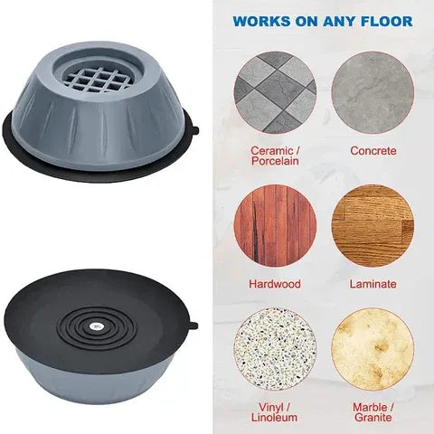 Anti-Vibration Machine Support Pads(Pack of 4)
