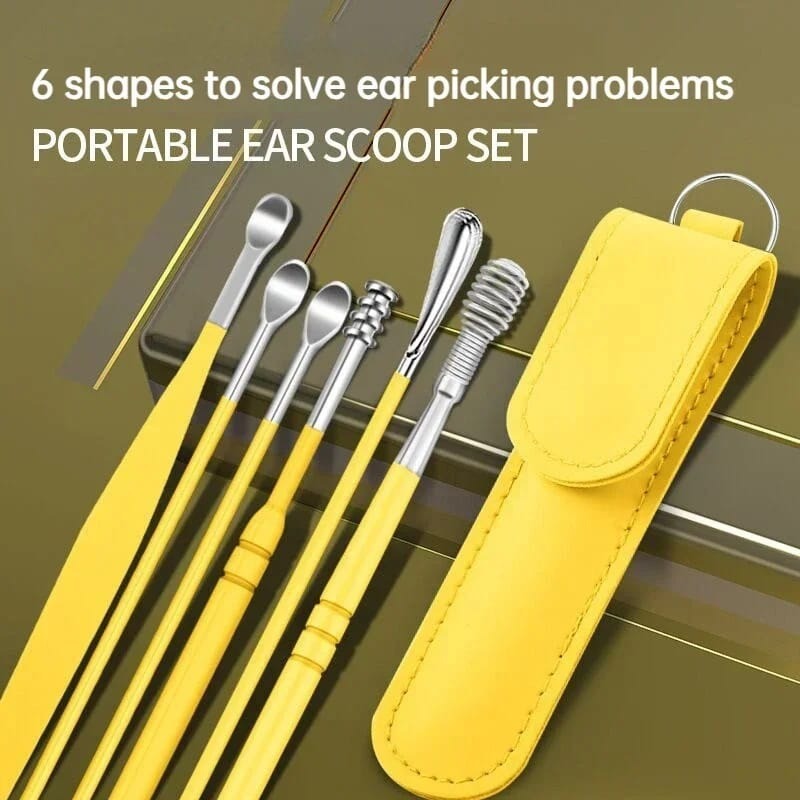 Ear Wax Cleaning Kit, 6 Pcs Ear Pick Tools