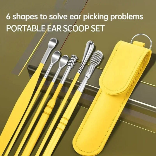 Ear Wax Cleaning Kit, 6 Pcs Ear Pick Tools