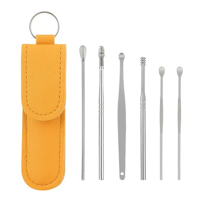Ear Wax Cleaning Kit, 6 Pcs Ear Pick Tools
